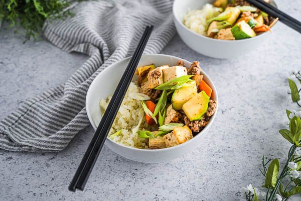 Low Carb Korean Tofu Stir Fry