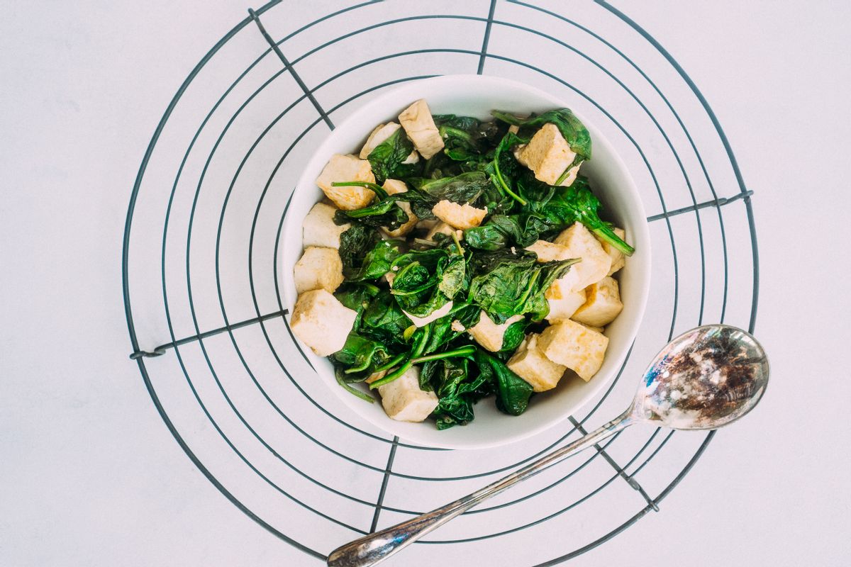 Keto Tofu and Spinach Stir Fry