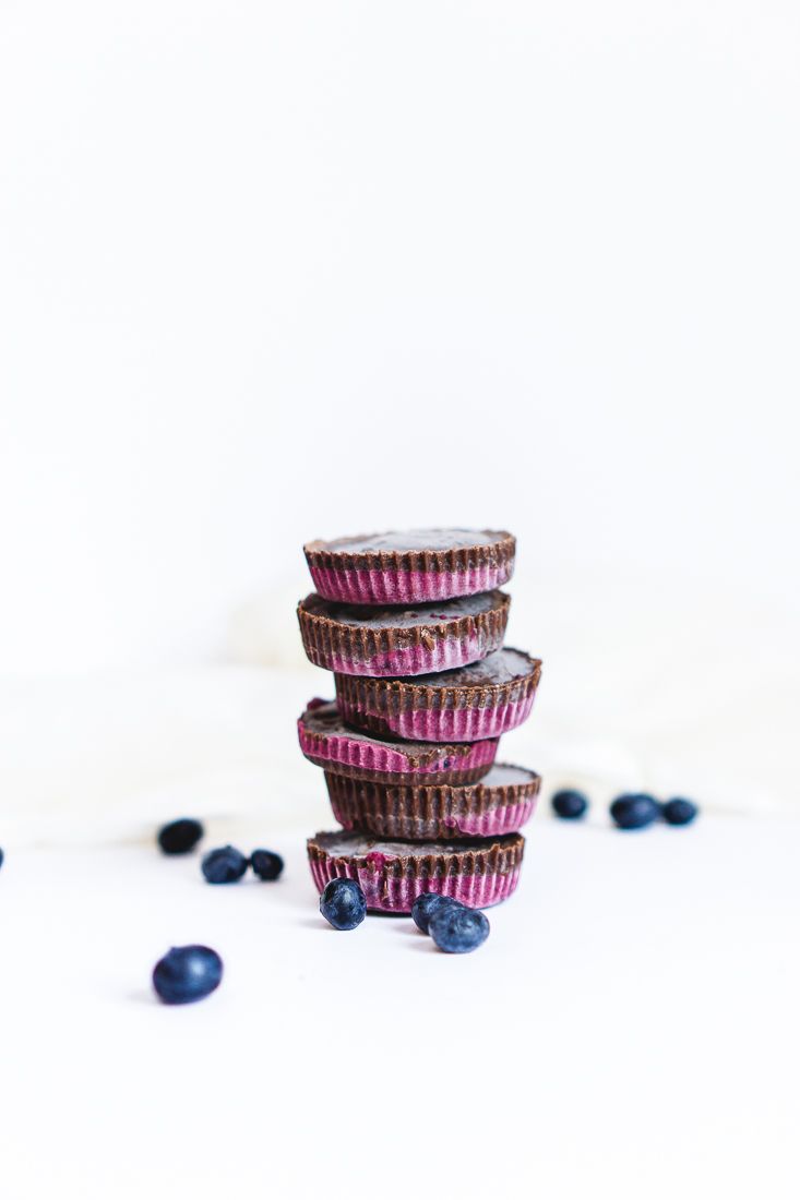 Keto Chocolate Blueberry Cups