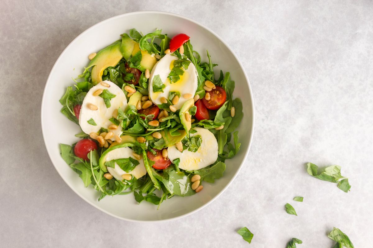 Keto Mozzarella and Avocado Salad