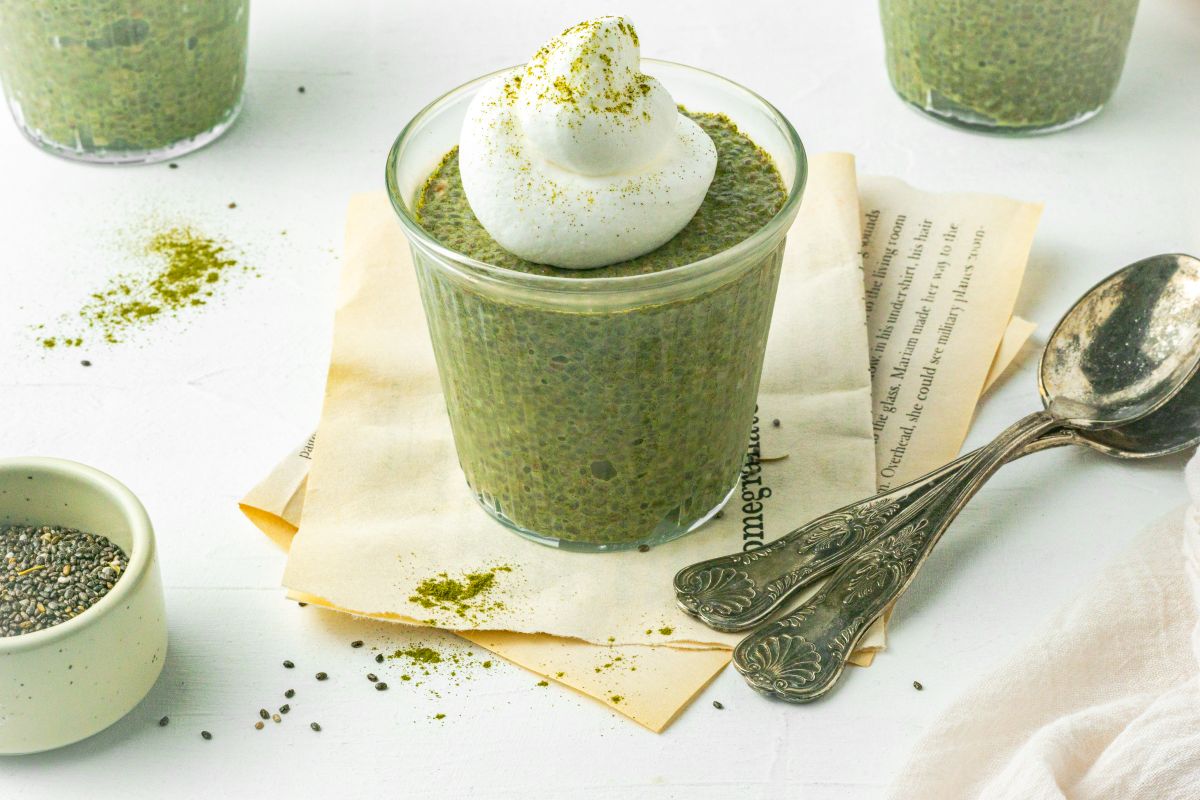 Keto Matcha Chia Pudding