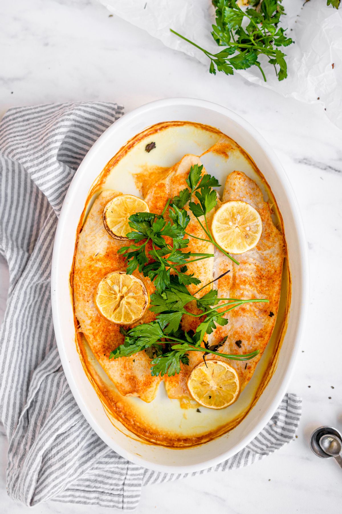 Keto Ultimate Baked Fish with Seasoning Salt