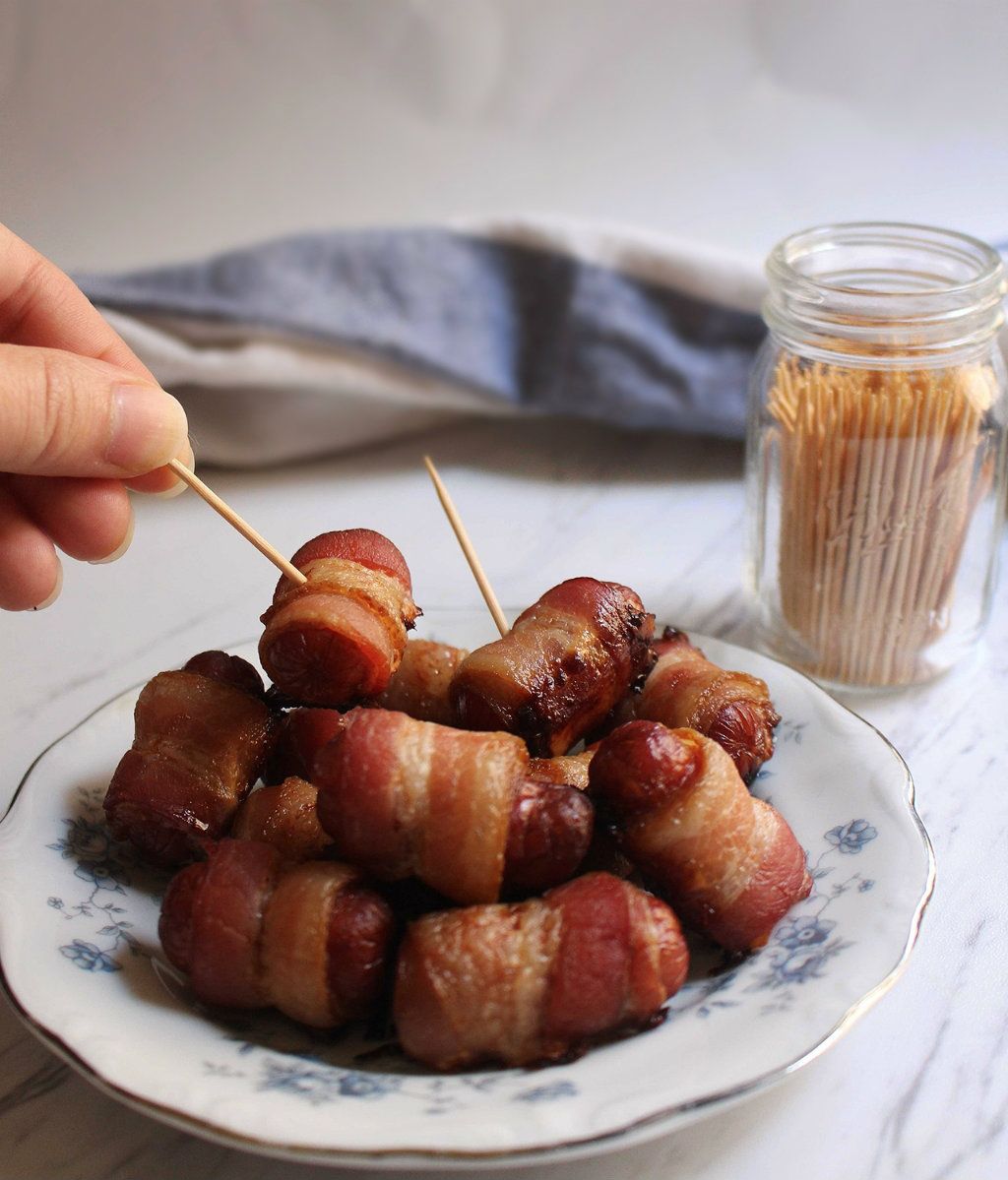 Keto Bacon Wrapped Weenies