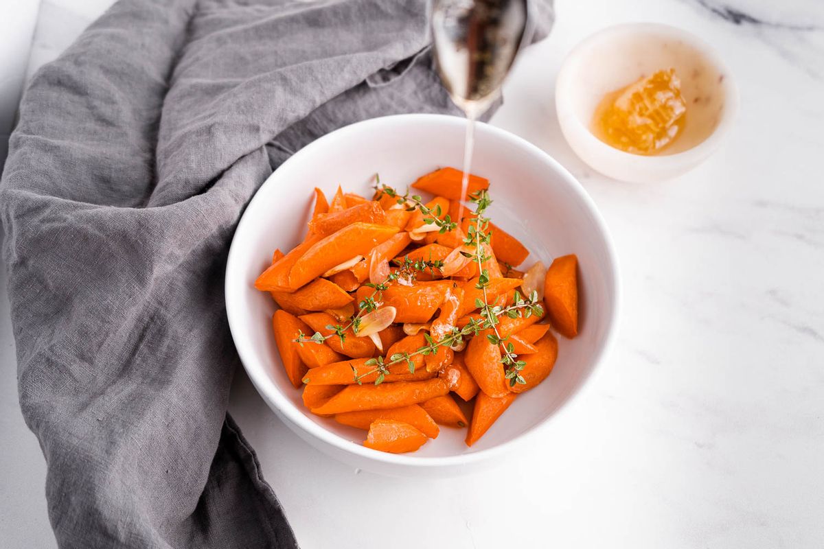 Low Carb Honey Thyme Carrots