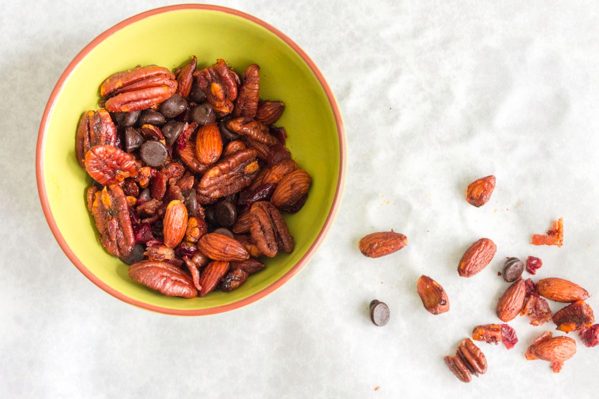 Keto Almond, Pecan and Bacon Trail Mix