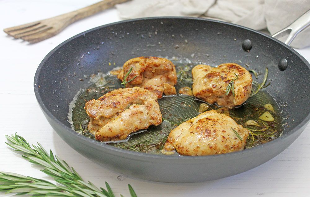 Keto One Pan Garlic Butter Chicken Thighs