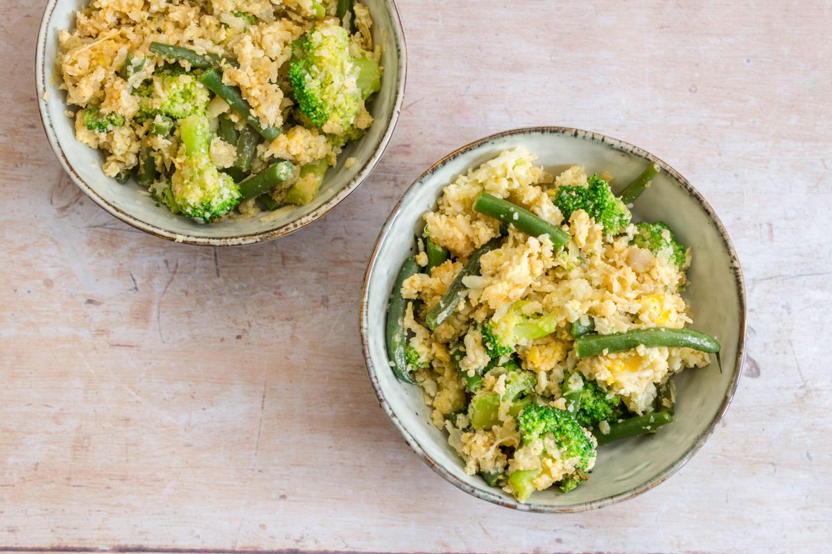 Low Carb Veggie Egg Fried Rice