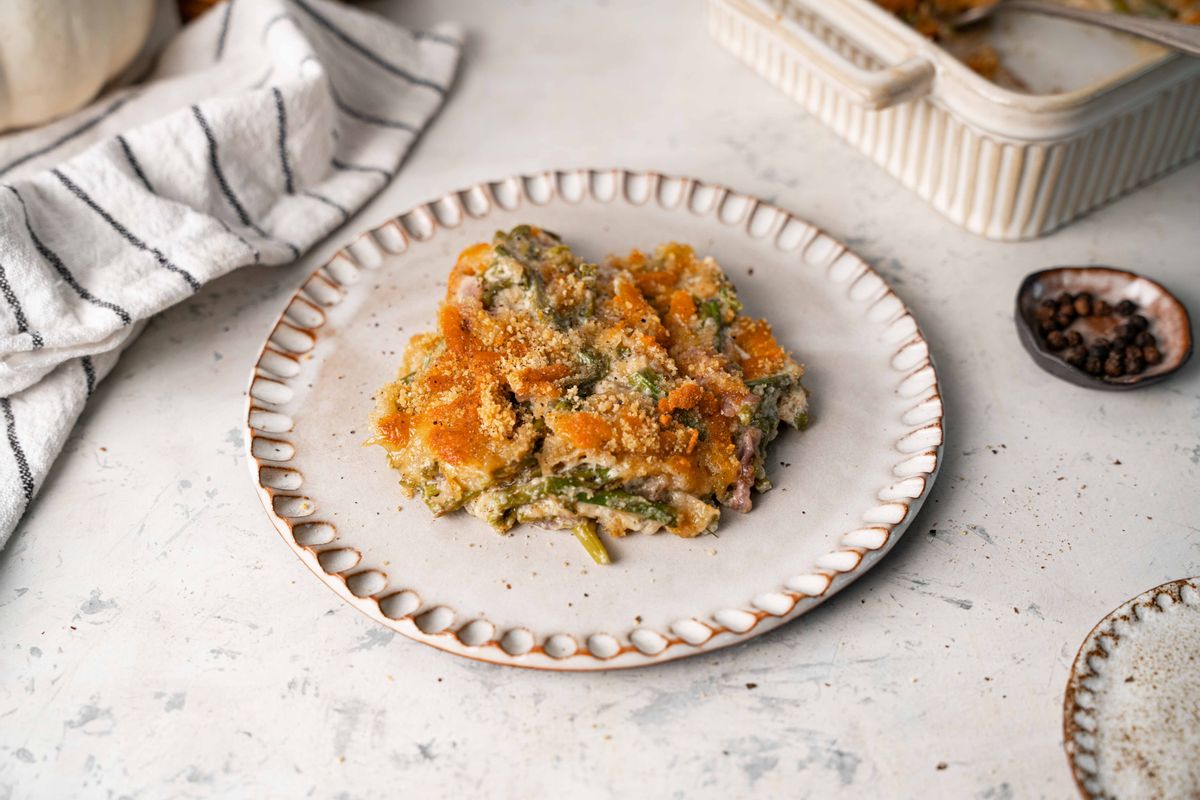 Keto Thanksgiving Asparagus Casserole