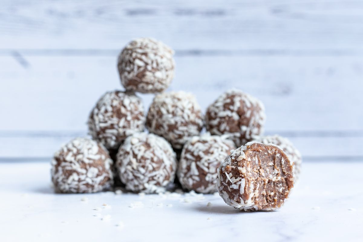 Keto Almond and Coconut Spiced Rum Balls