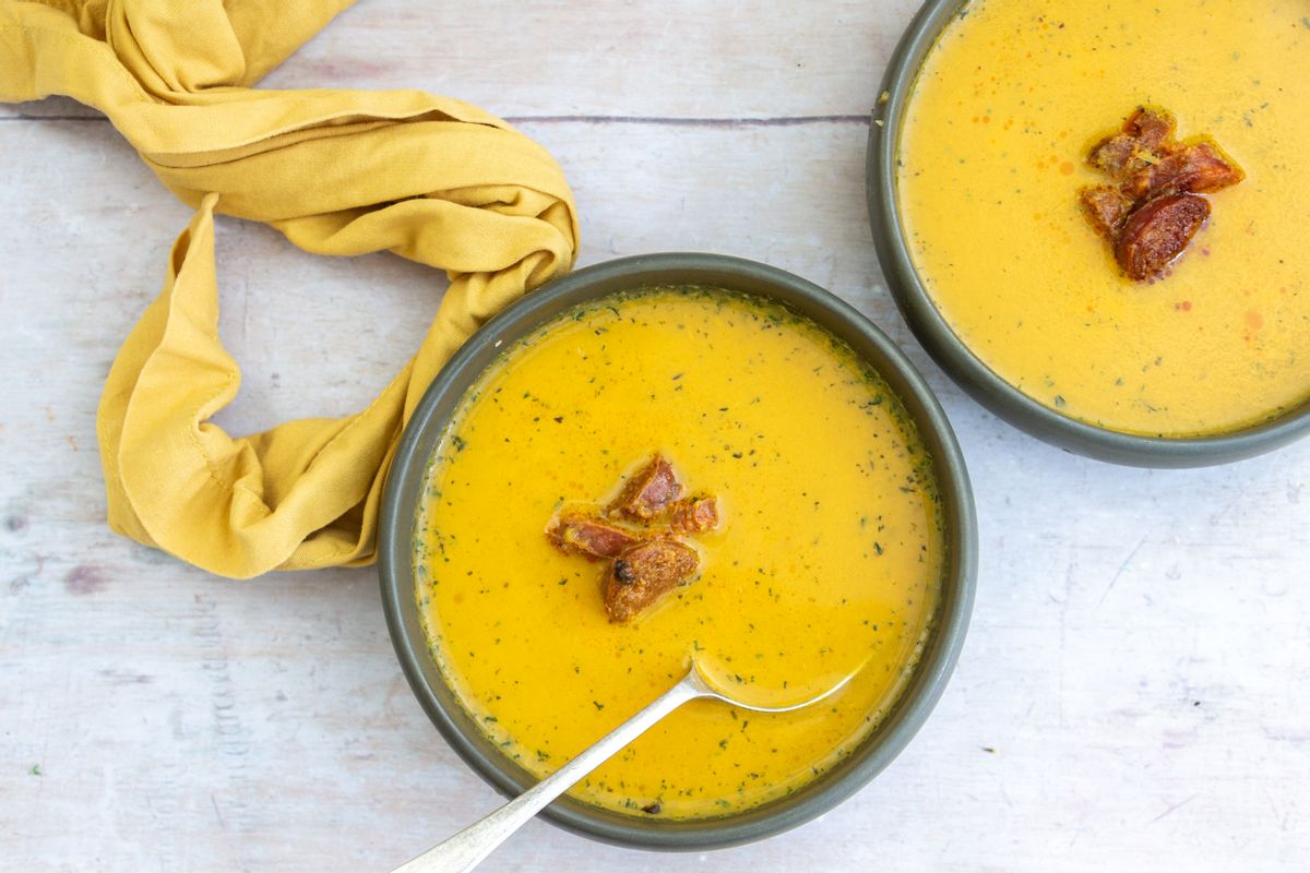 Low Carb Butternut And Chorizo Soup