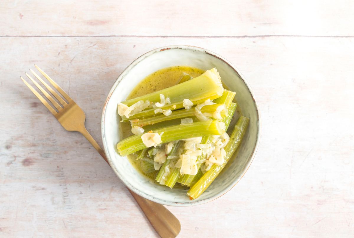 Keto Braised Celery