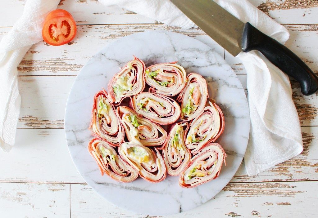 Keto Italian Grinder Pinwheel Sandwiches