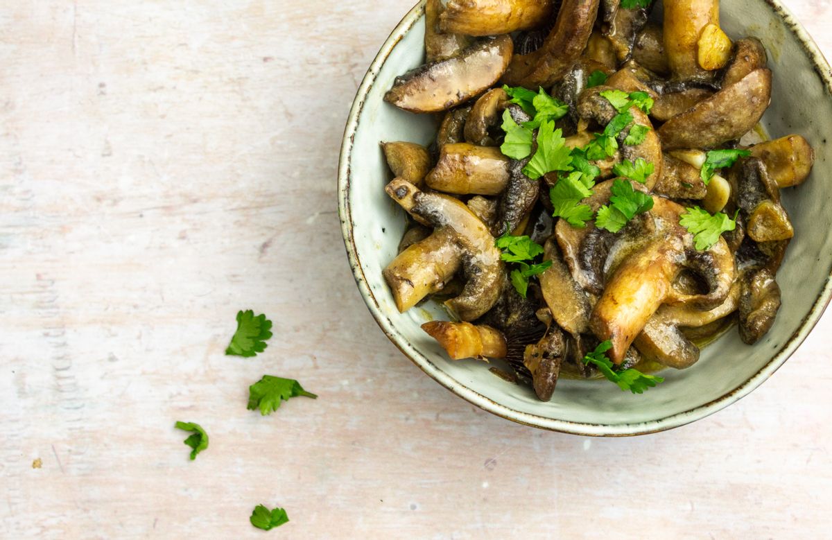 Keto Tahini Mushrooms