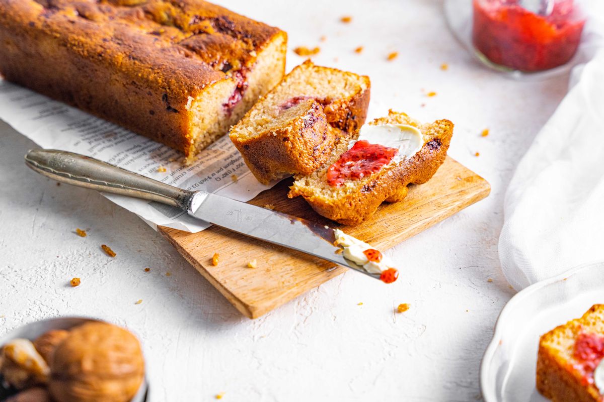 Keto Easter Bread with Jam