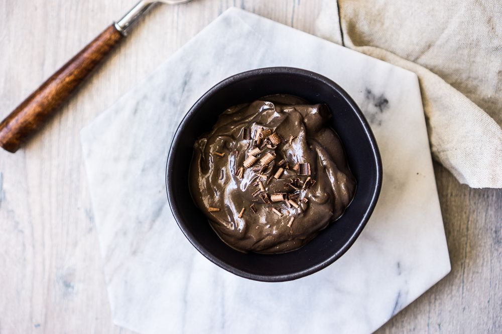 Keto Chocolate Pudding For One