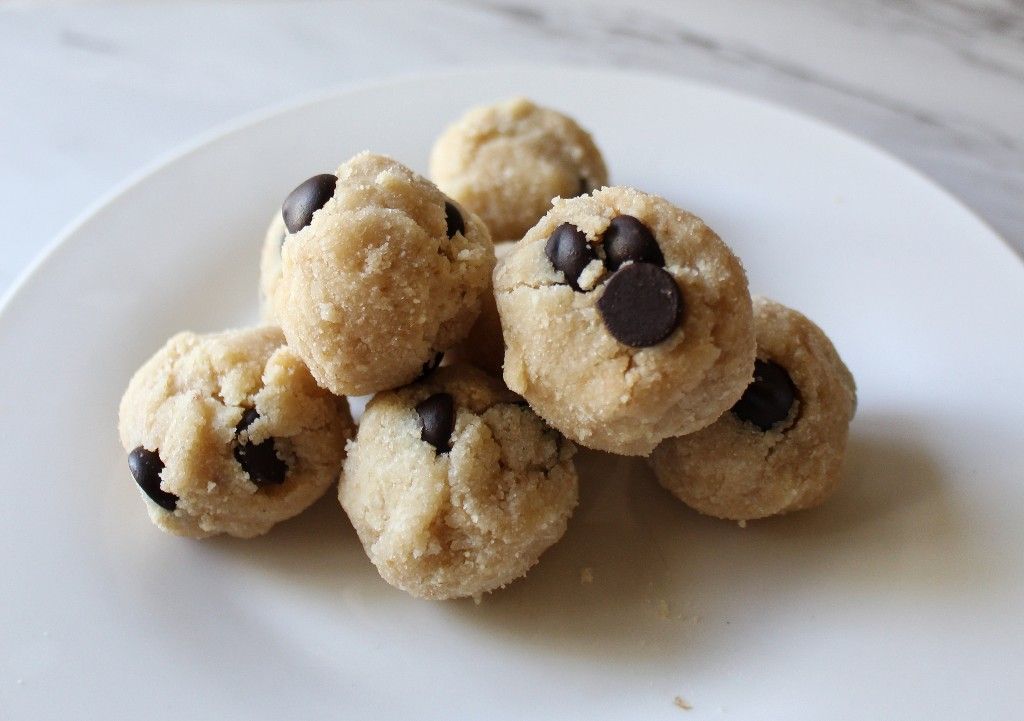 Keto Vegan Edible Cookie Dough Fat Bombs