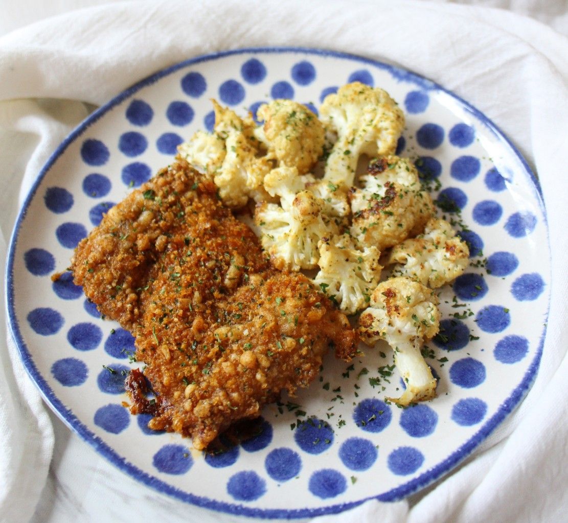 Keto Baked Chicken Thighs with Honey Mustard Cauliflower