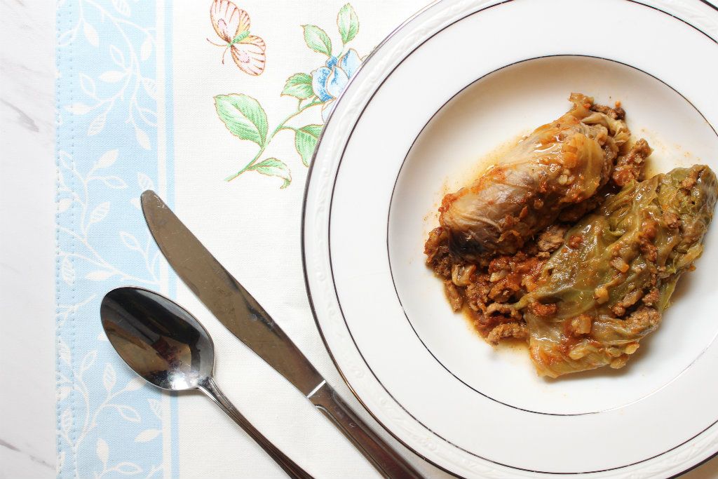 Keto Slow Cooker Stuffed Cabbage