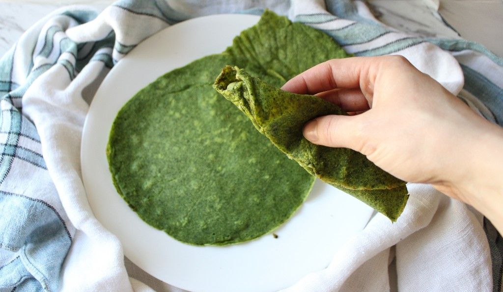 Keto Spinach Tortillas