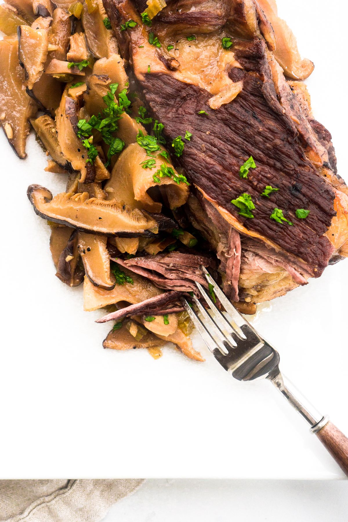 Low Carb Beef Ribs and Shiitake Mushrooms