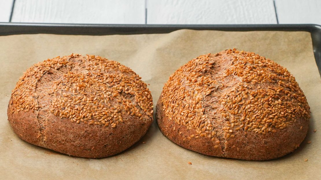 Flax and Caraway Seed Sourdough Bread - #foodbyjonister