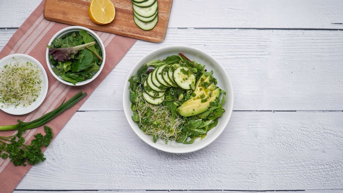 Keto Green Vegan Buddha Salad