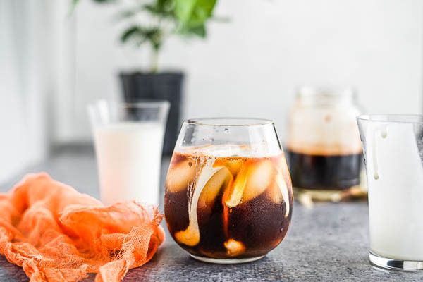 Keto Creamy Pumpkin Spice Cold Brew