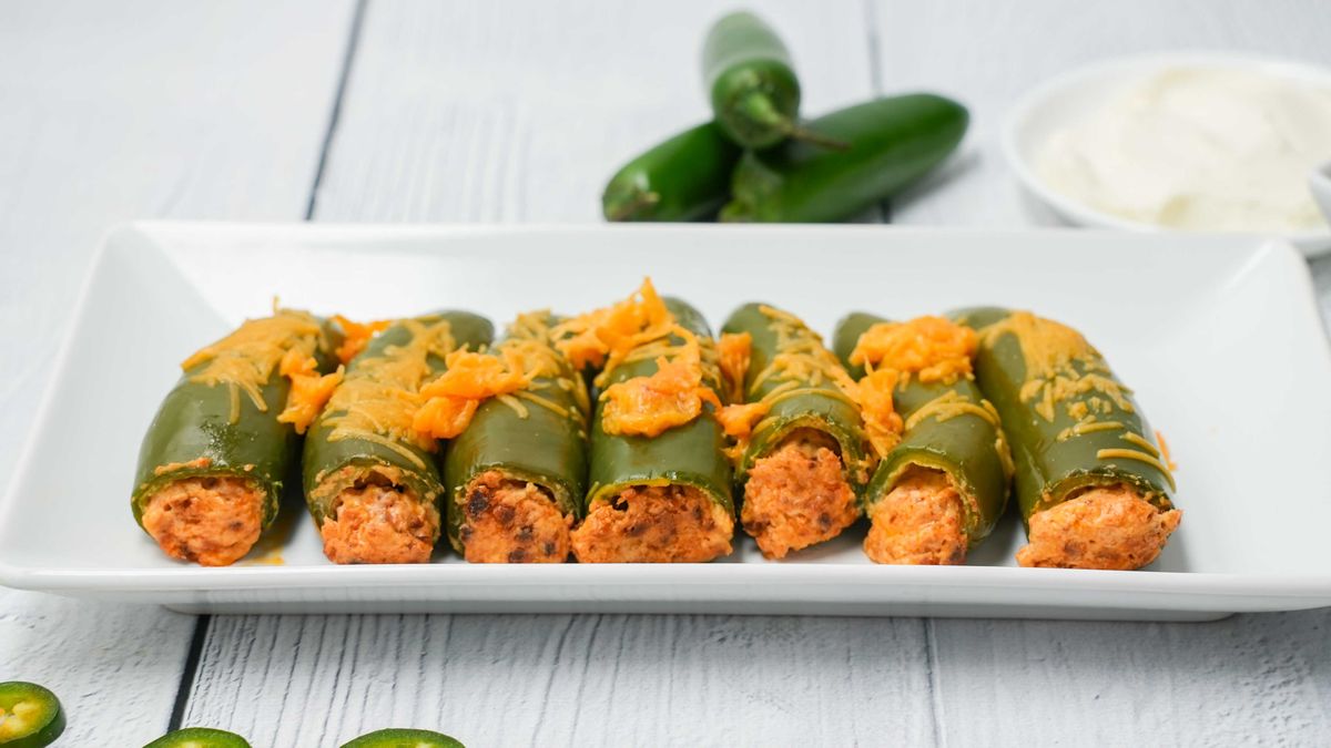 Low Carb Baked Chorizo Jalapeno Poppers