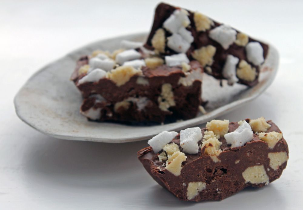 Keto Rocky Road Fudge