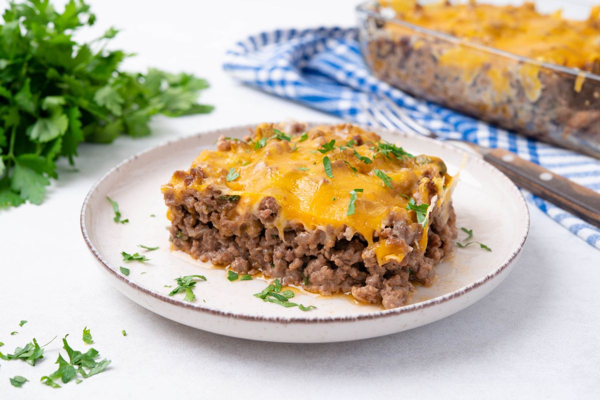 High Protein Ground Beef Casserole