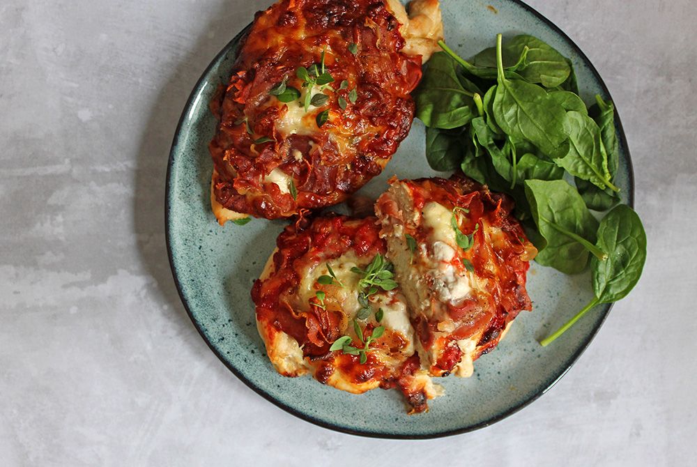 Keto Prosciutto and Mozzarella Pizza Chicken