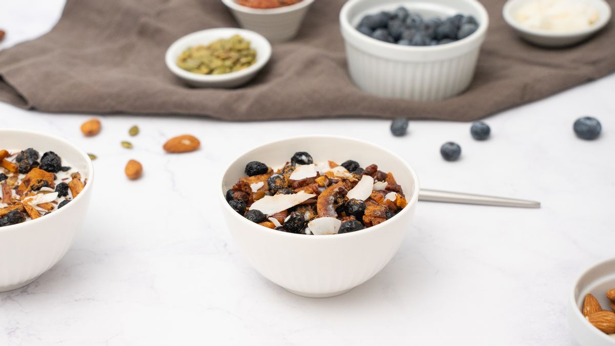 Low Carb Blueberry Crunch Cereal