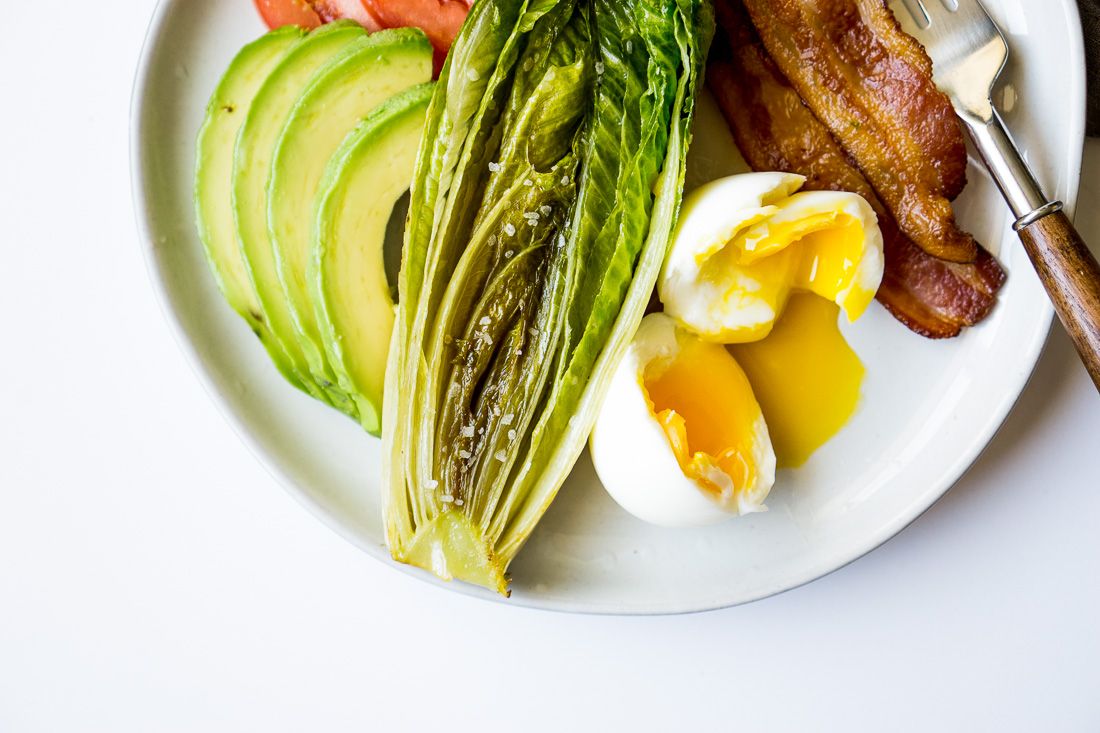 Keto Avocado BLT with Soft Boiled Egg