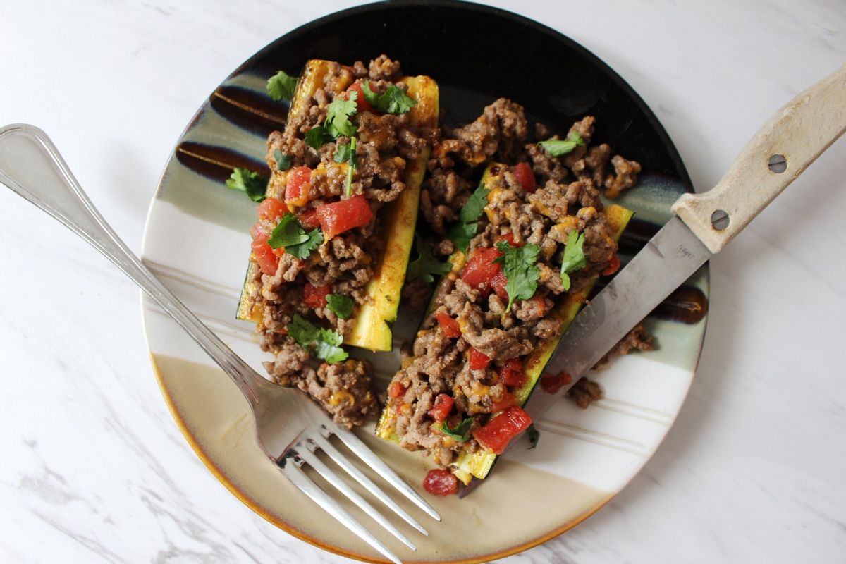 Keto Taco Zucchini Dogs