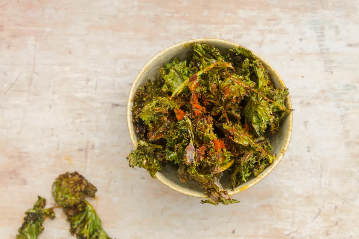 Keto Sweet and Smokey Kale Chips