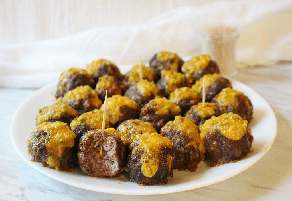 Keto Cheeseburger Meatballs