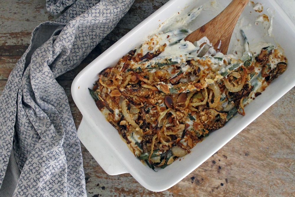 Low Carb Green Bean And Almond Casserole