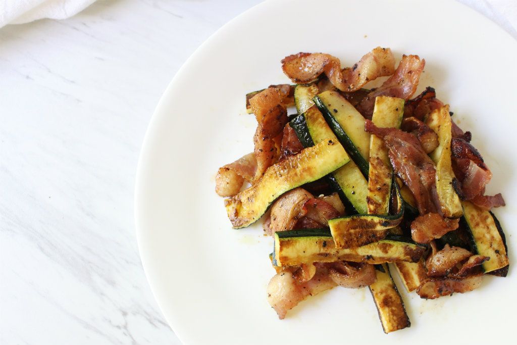 Keto Bacon and Zucchini Strips