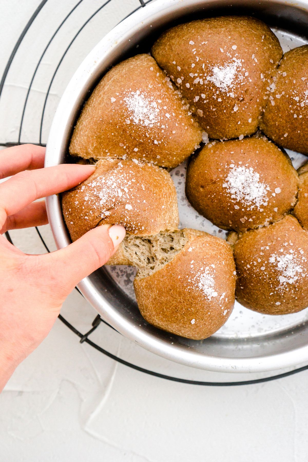 Keto Pink Himalayan Salt Pull Apart Butter Buns