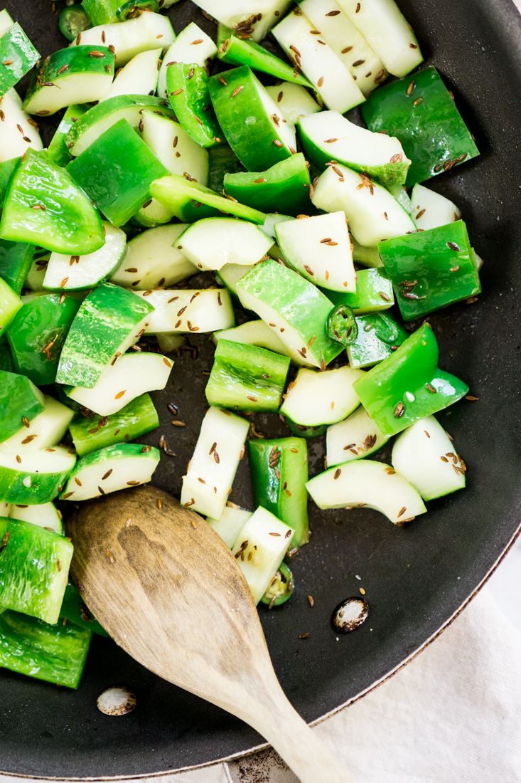 Keto Spicy Indian Cucumber + Peppers