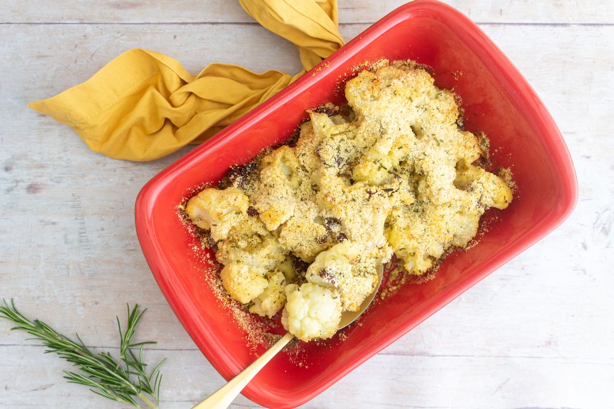 Keto Thanksgiving Cauliflower Bake