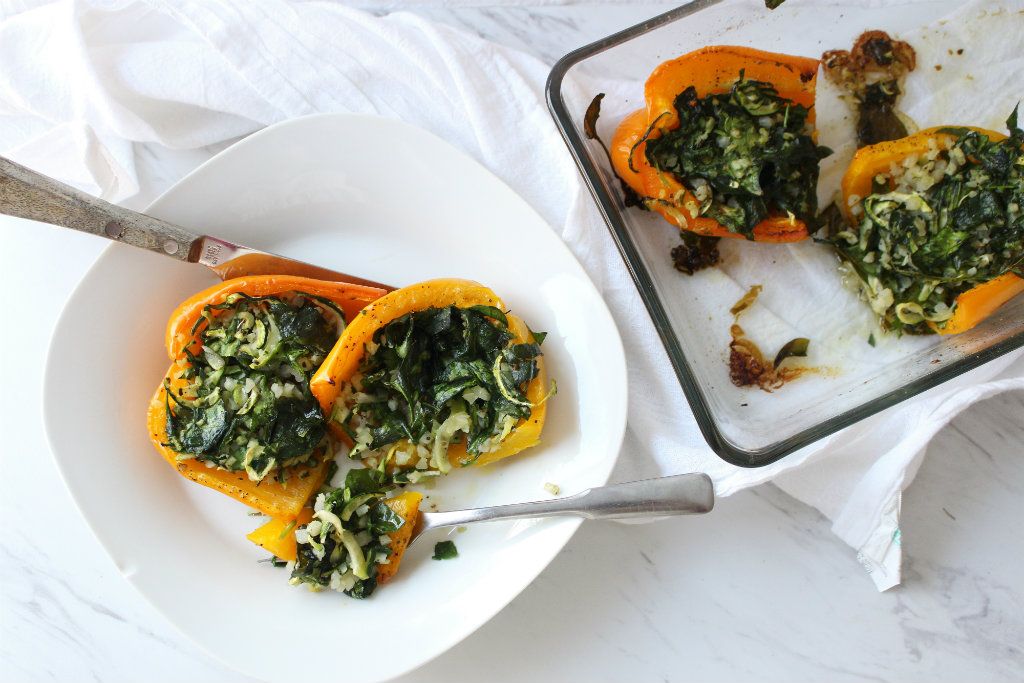 Keto Vegan Stuffed Bell Peppers