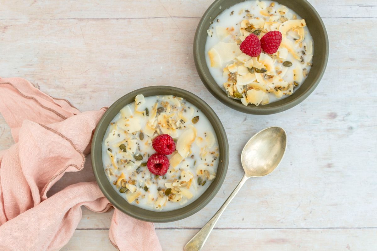 Low Carb Cold Coconut Breakfast Cereal