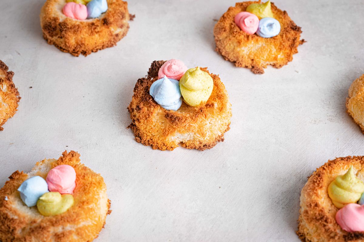 Keto Easter Coconut Macaroon Nests