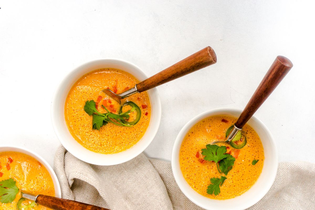 Keto Paleo Almond Pepper Soup