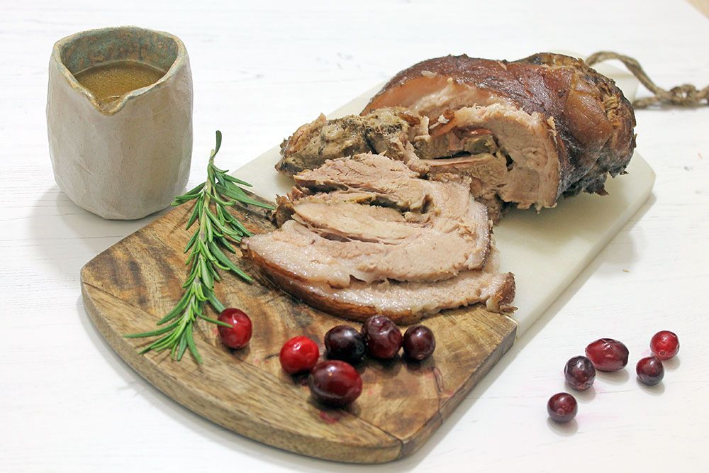 Keto Slow Cooker Pork With Cranberry Gravy