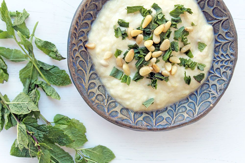 Keto Roasted Zucchini And Tahini Yogurt Dip