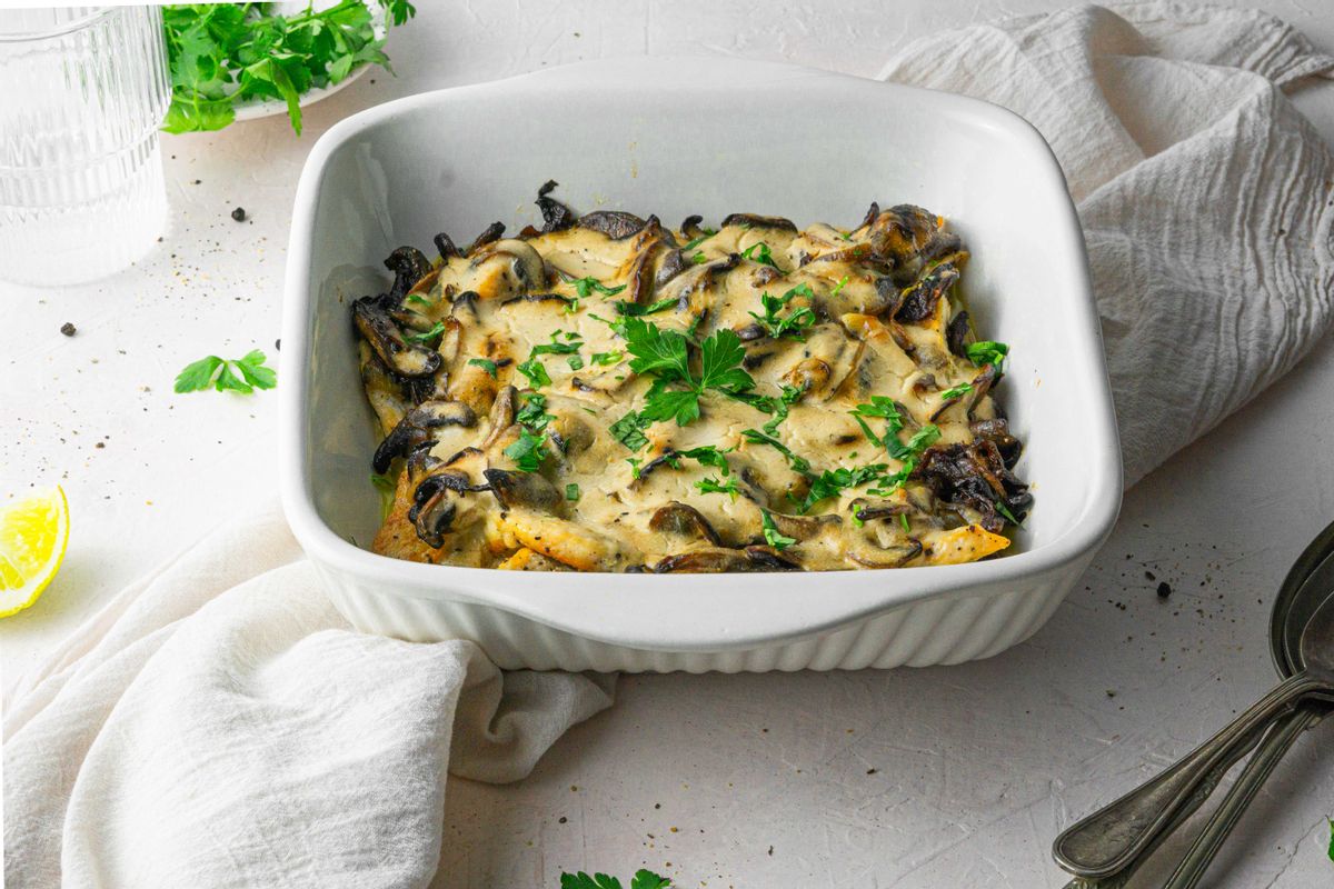 Keto Chicken and Mushroom Casserole