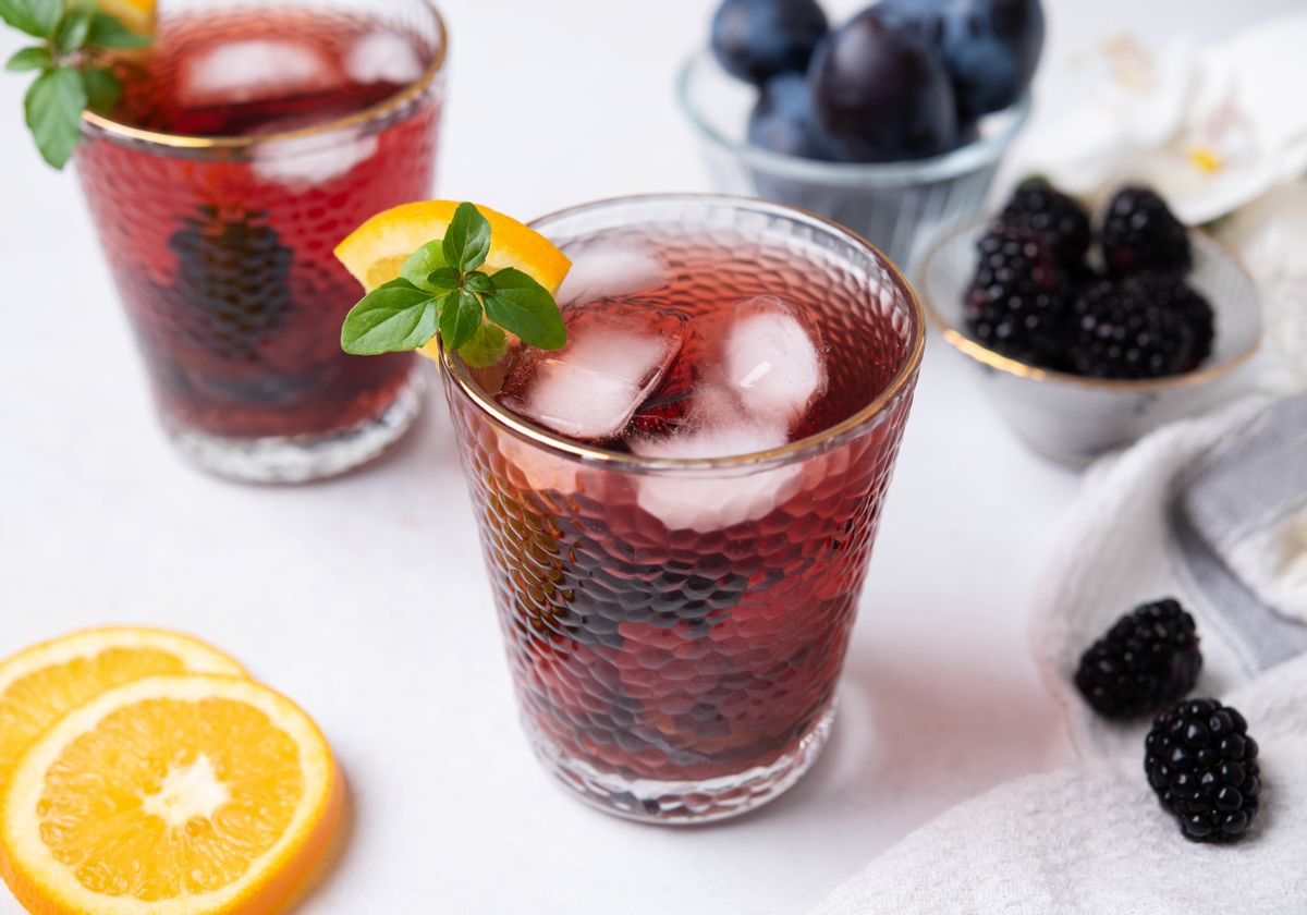 Keto Sangria Mocktail