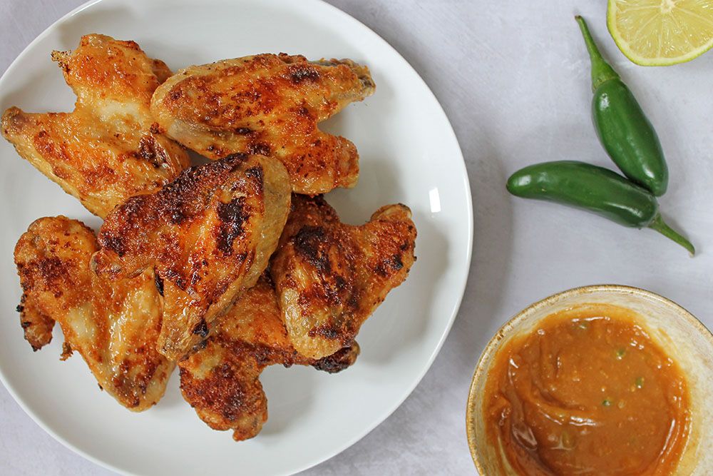 Keto Almond Butter Satay Chicken Wings